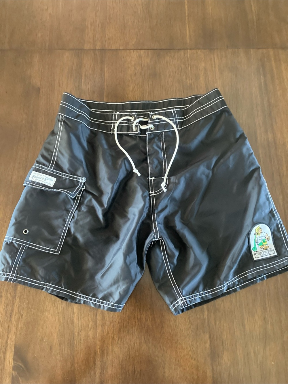 Kanvas by Katin Men's Black Swim Trunks with Drawstring